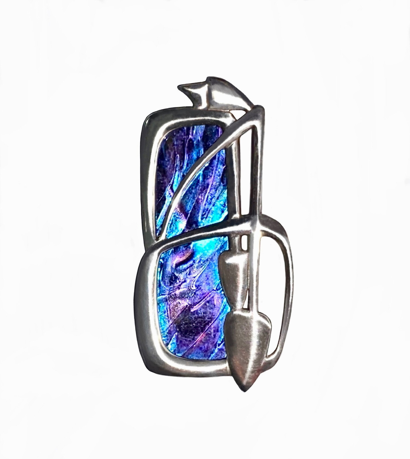 PAT CHENEY/JOHN DITCHFIELD Collab’tive ‘CHENE d GLAS’ Collection BROOCH/PENDANT