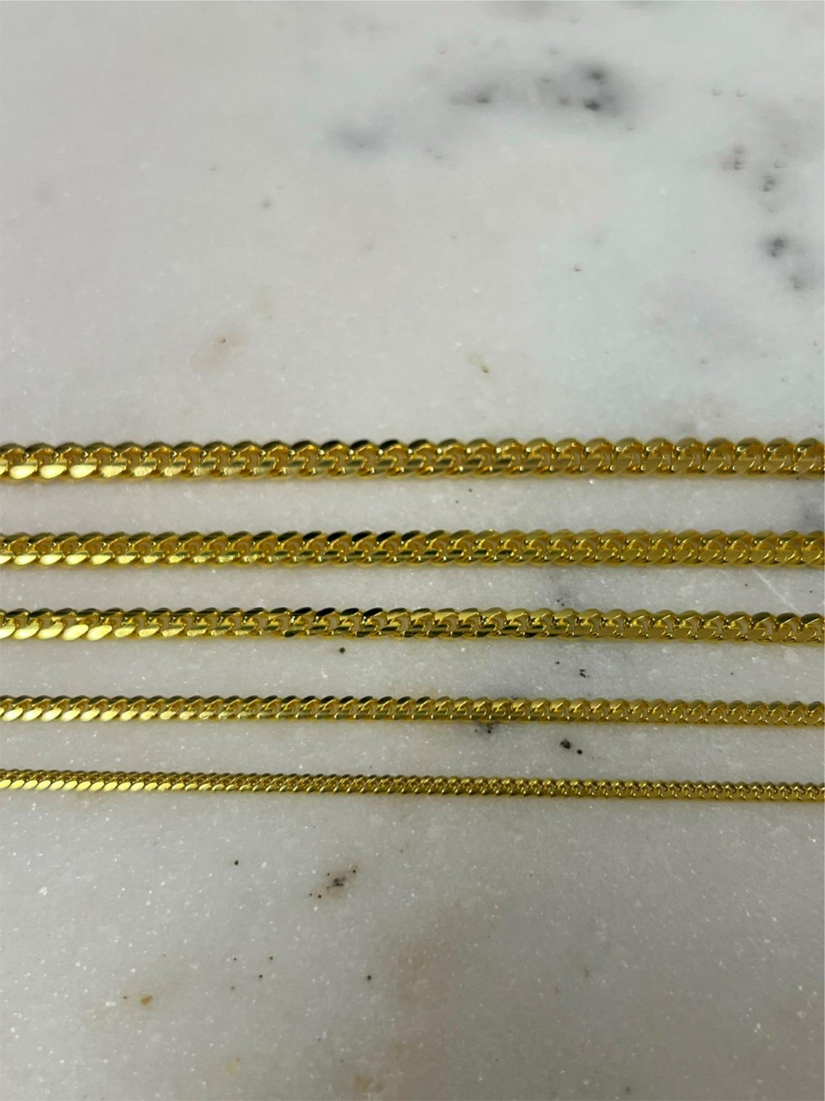 14k Gold Plated Solid 925 Sterling Silver Miami Cuban Chain 2mm-5mm Necklace