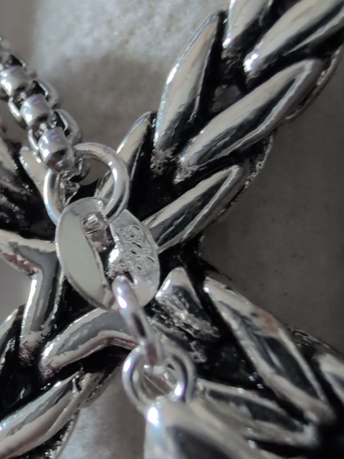 Sterling 925 Celtic Irish Braided Cross Necklace Pendant Solid Thick 21g Custom