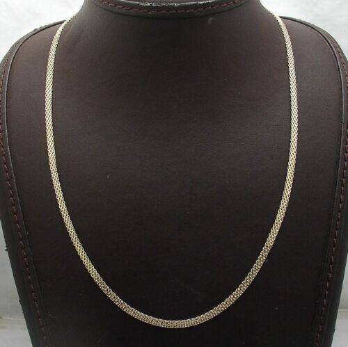 14k Yellow Gold 3.5mm Bismark Link Chain Necklace 16″ 2.65 Grams