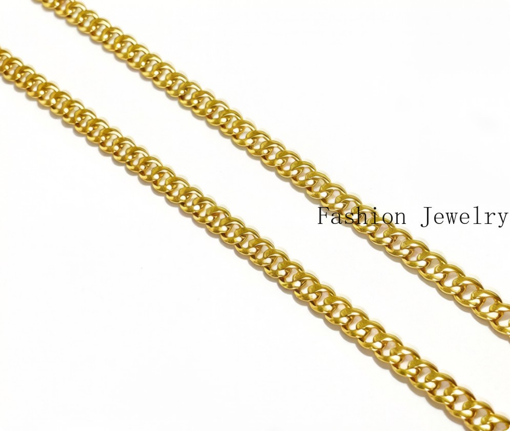 18K Solid Yellow Gold 10mm Curb Cuban Link Chain Necklace Bracelet 26″ Polished