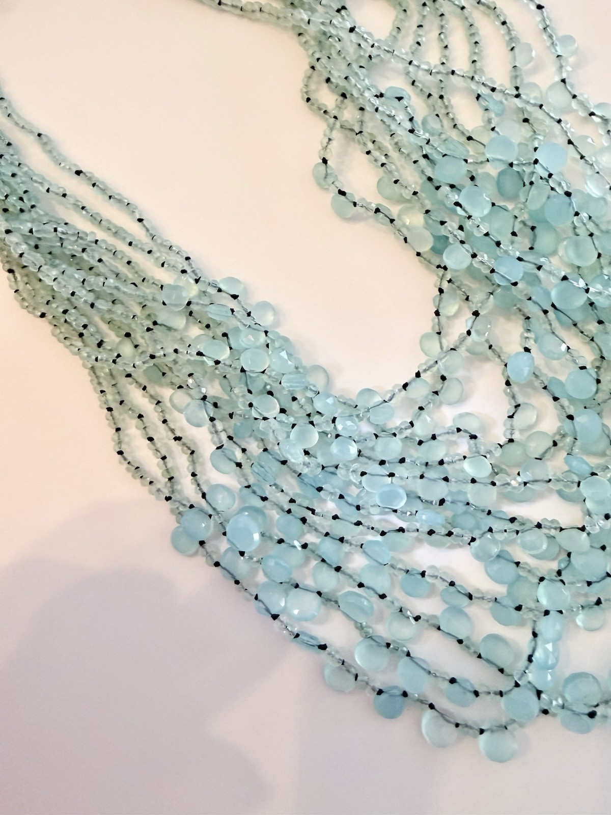EvaNueva Fine Italian Handcrafted Jewelry Strand Necklace &Bracelet