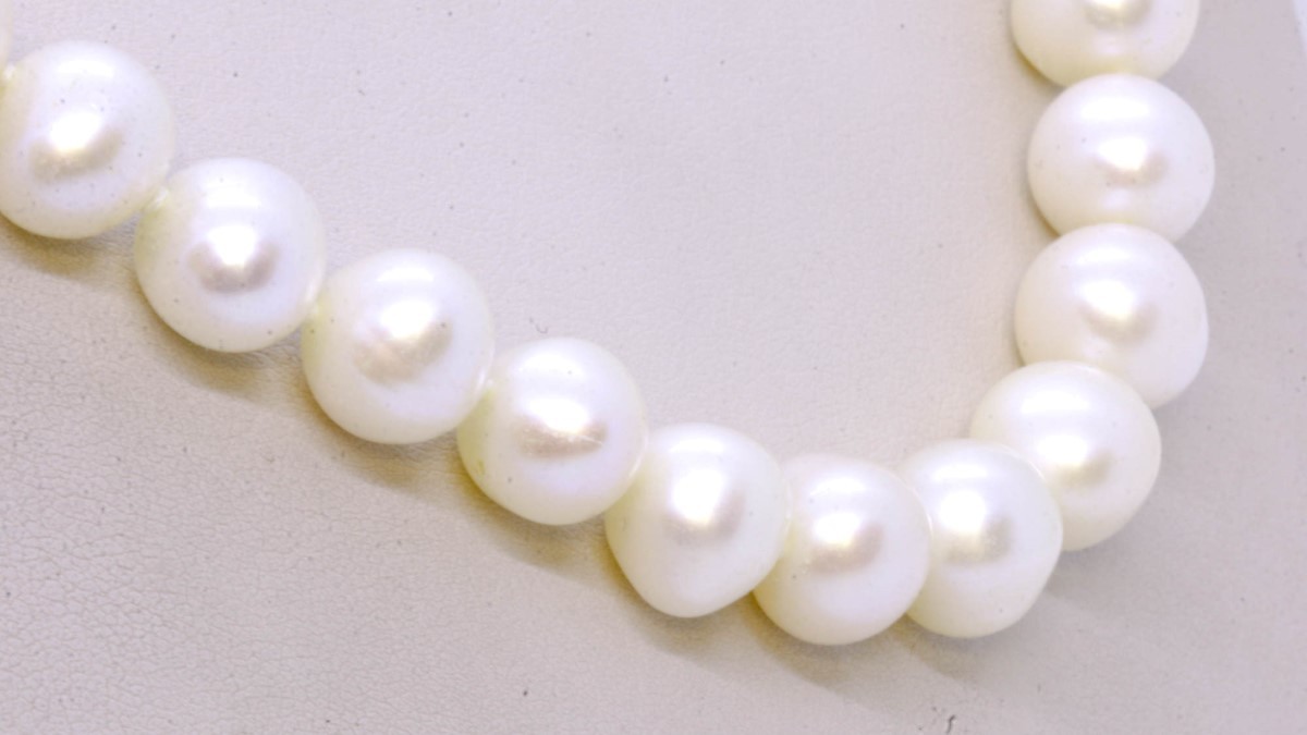 16″ 925 Sterling Silver 9mm Cultured Freshwater Pearl Strand String (LP2103294)