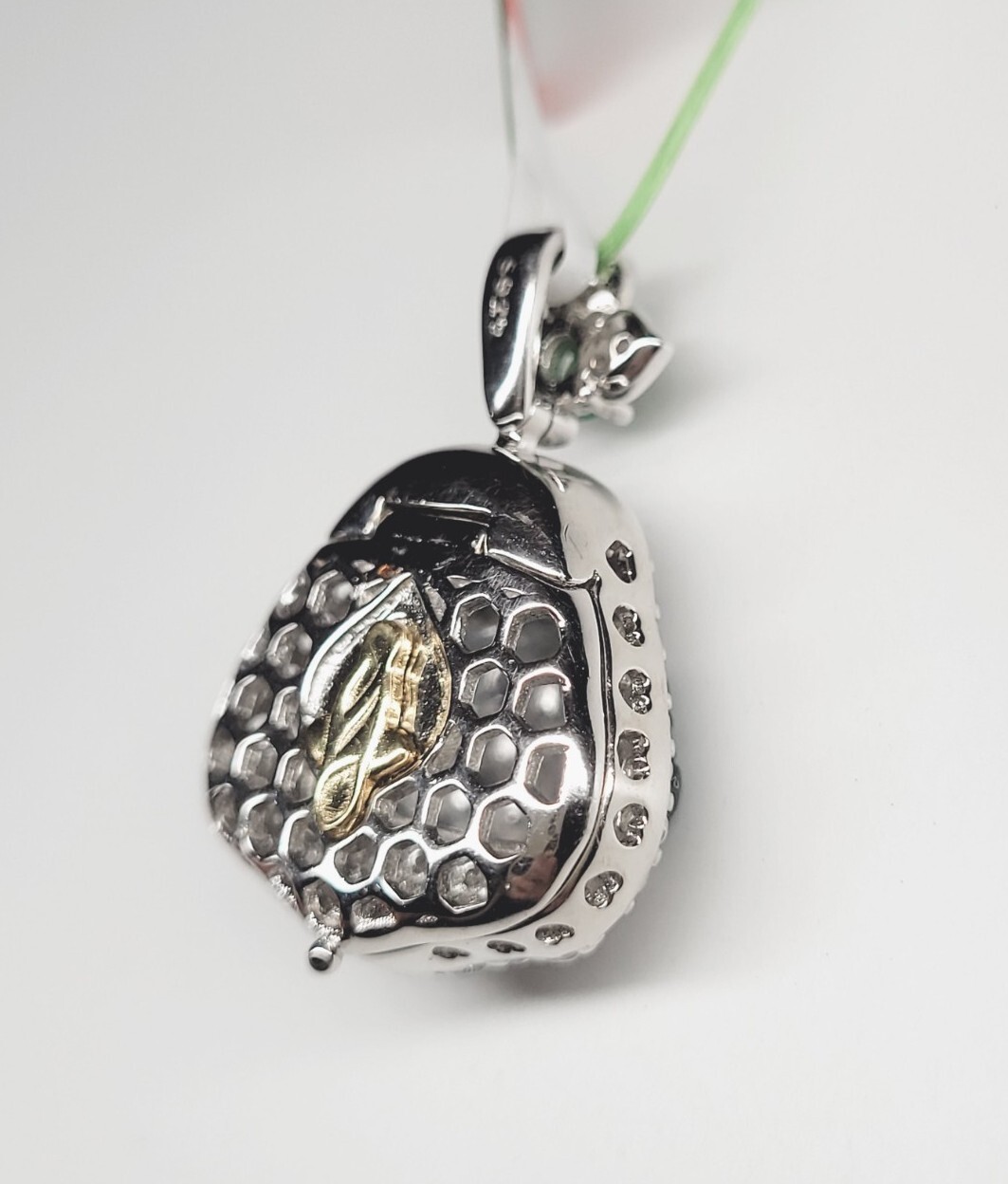 Certified Green Jade Buddha silver pendant inlaid Icy light green Buddha 满绿翡翠开心佛