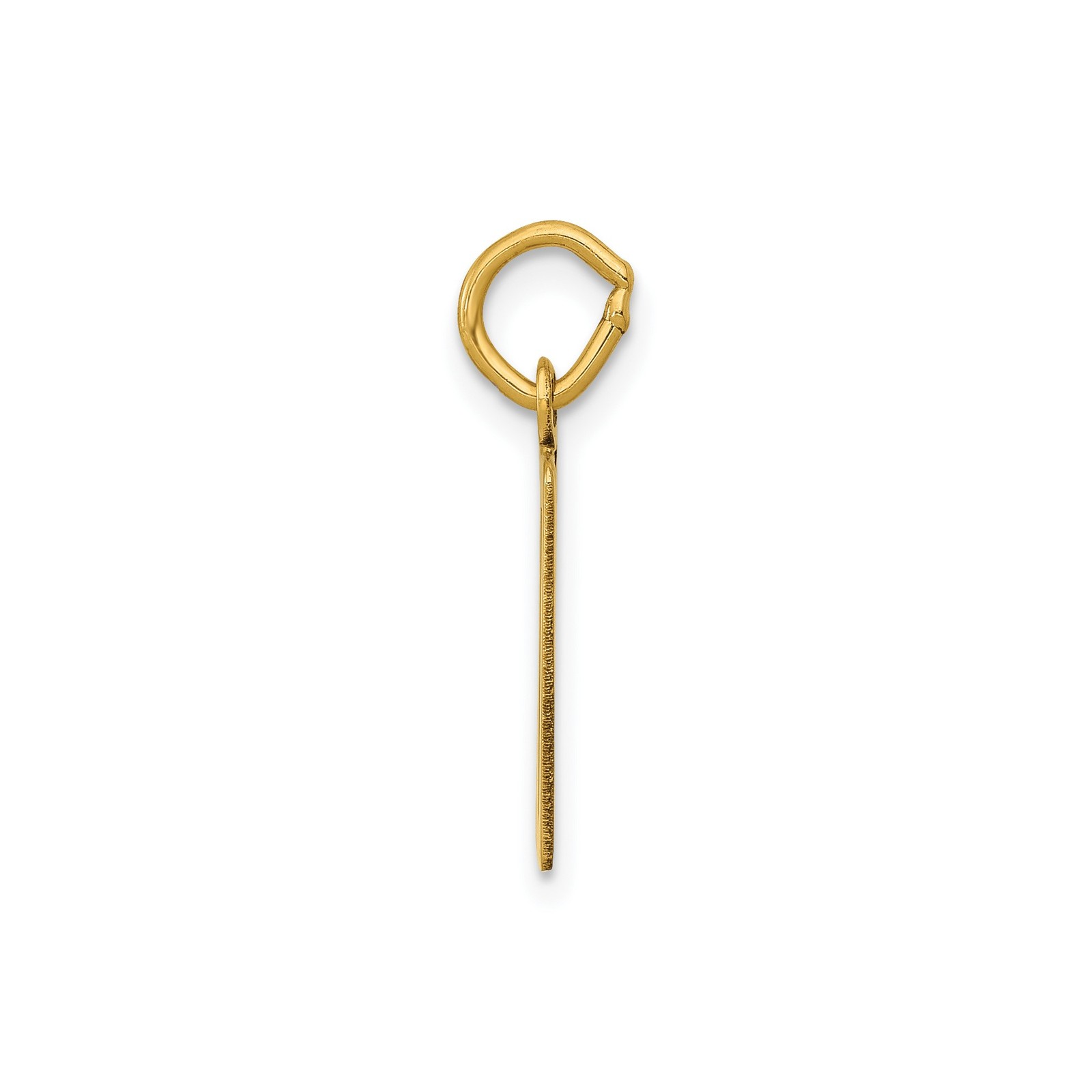 14k Yellow Gold Number 50 Pendant Milestone Charm for Birthday or Anniversary