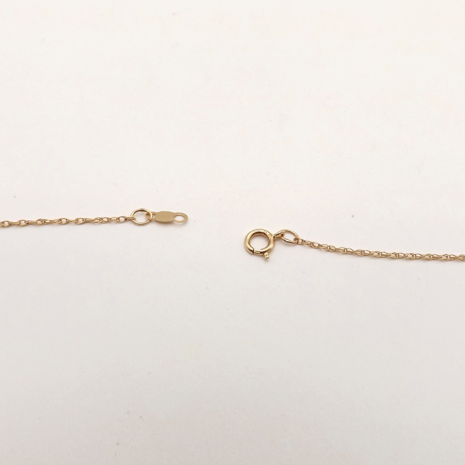 14k Gold 3 Stone Mothers Grandmothers Infinity Necklace Charm Pendant 21in