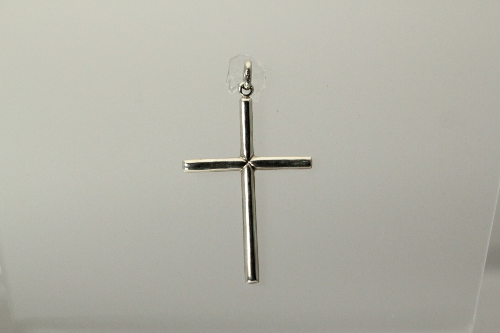 Very Nice 925 Sterling Silver Large Simple Cross Pendant 2.1 Grams (PEN2840)