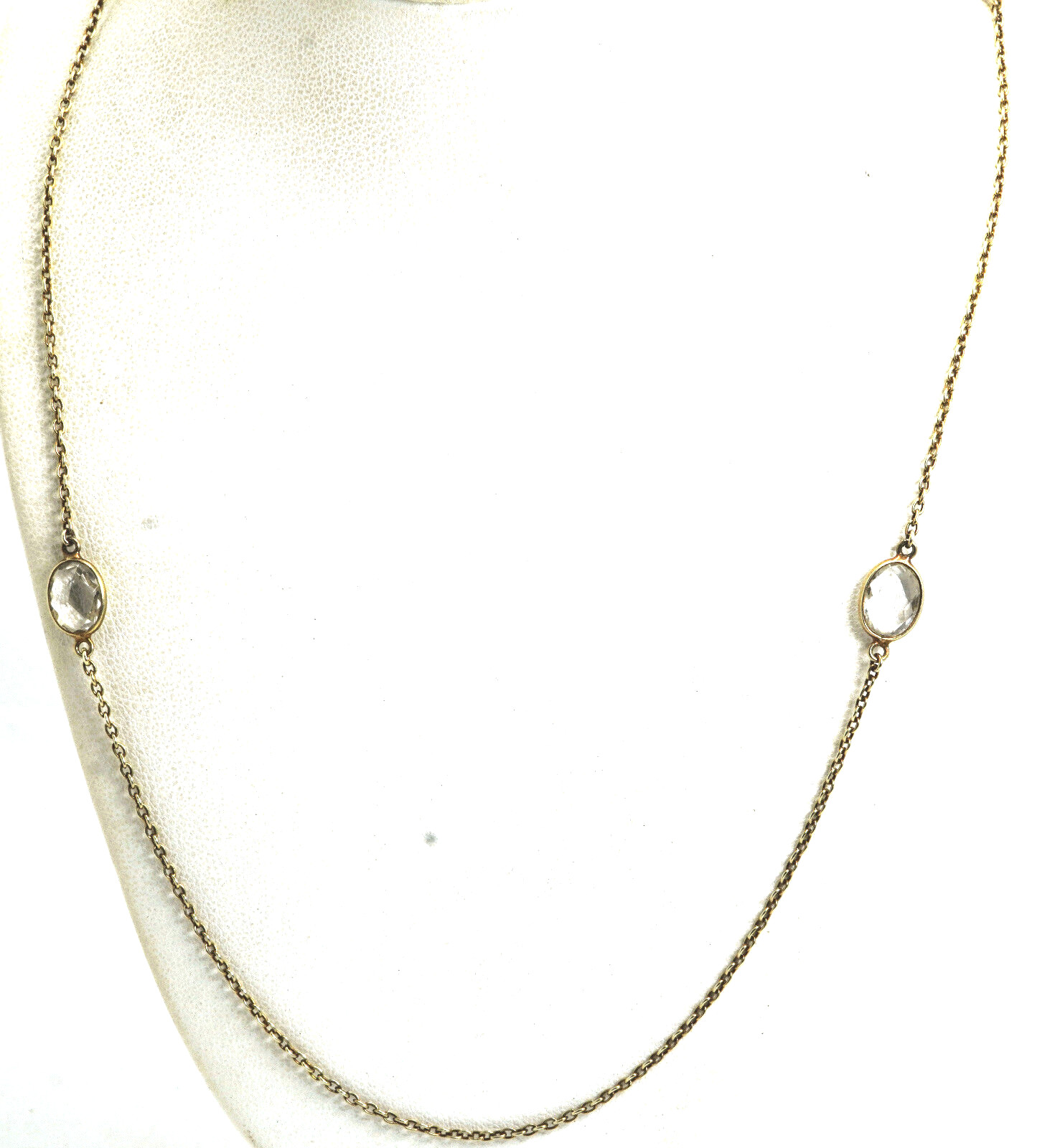 AV Alwand Vahan Sterling Silver & Crystal Station Necklace