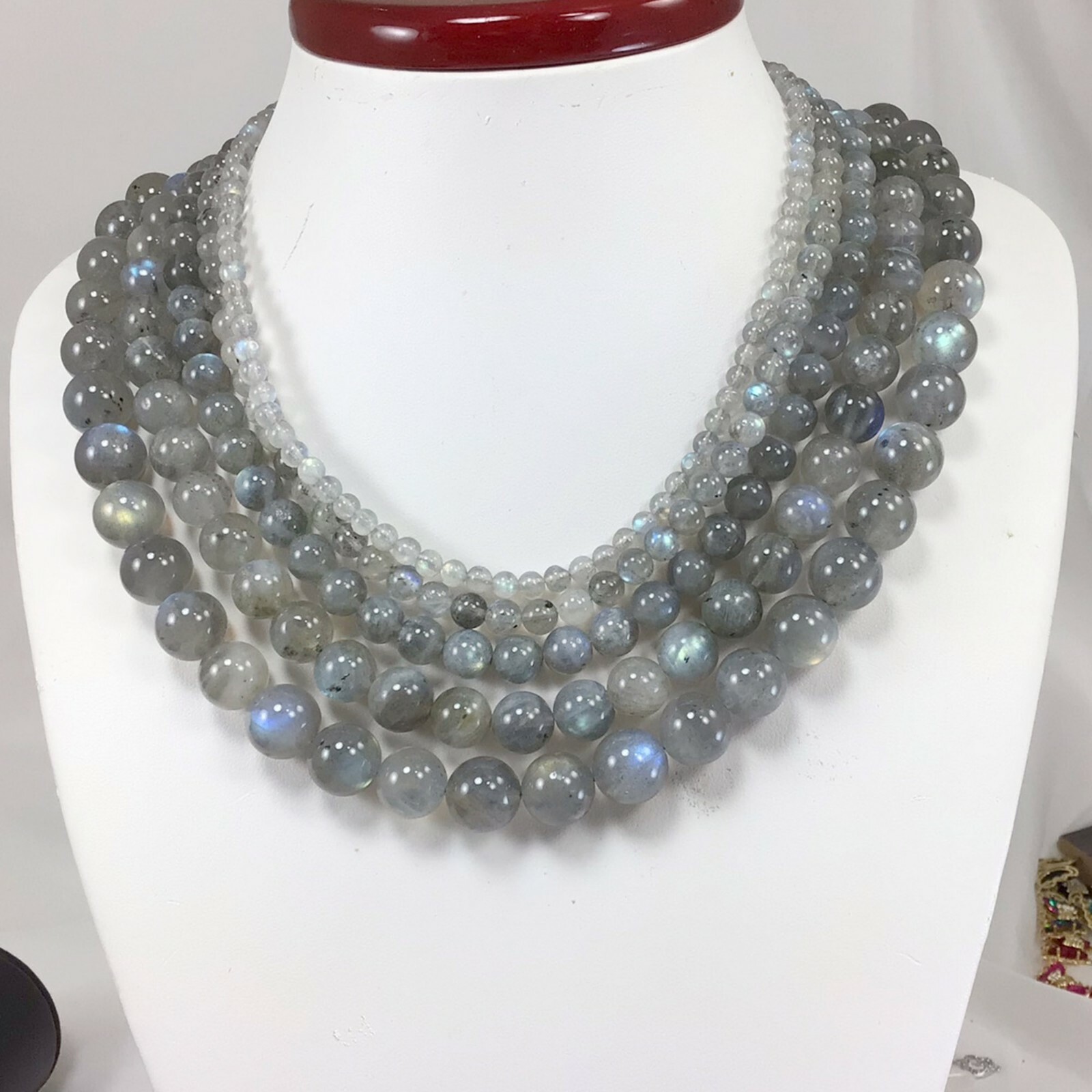 Natural Labradorite Necklace, AA Grade, Healing Crystals, 4mm6mm8mm10mm12mm