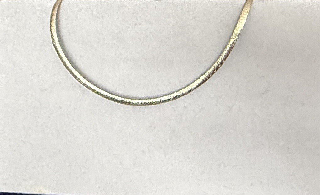 Vintage Omega Reversible 14 K Yellow/White Gold Necklace 18 In Approximately 18G
