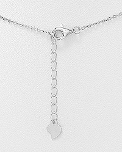 16-17″ Solid Sterling Silver 58mm Arrow Necklace SHINY BEAUTY 5.8g