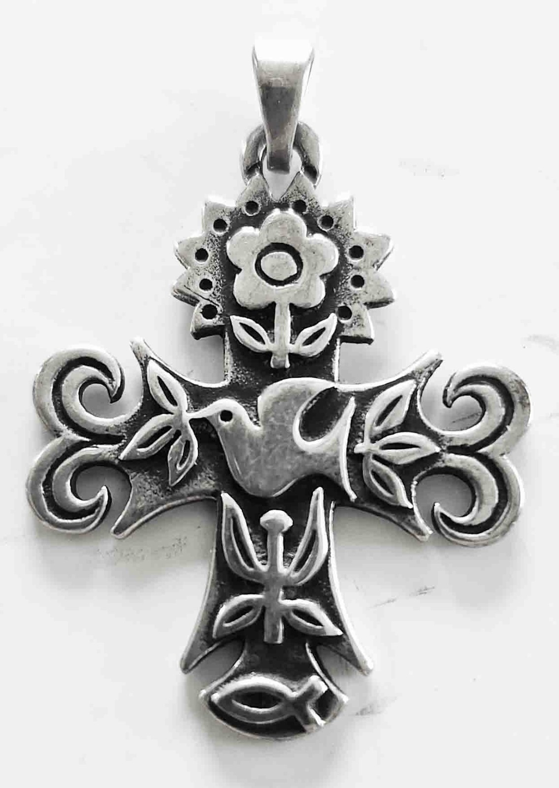 Vintage James Avery Symbols of Faith Cross Pendant. Seller Pays Shipping!