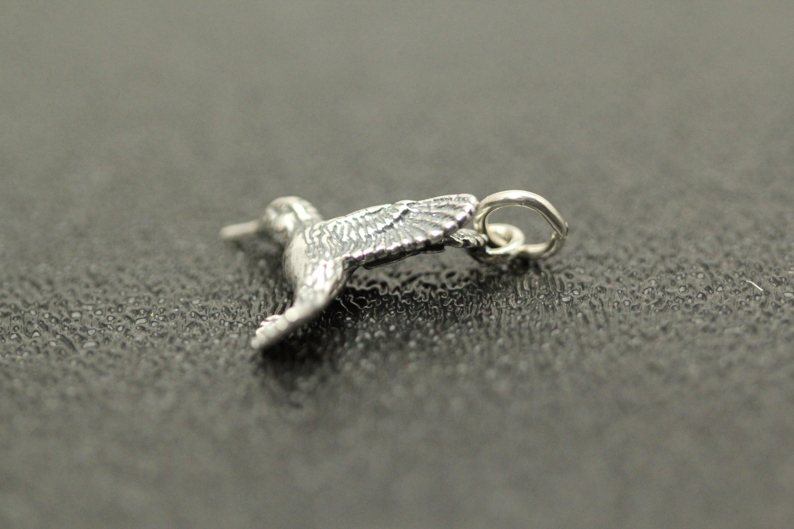 925 Sterling Silver Hummingbird Charm/Pendant 1.8 Grams (PEN9281)