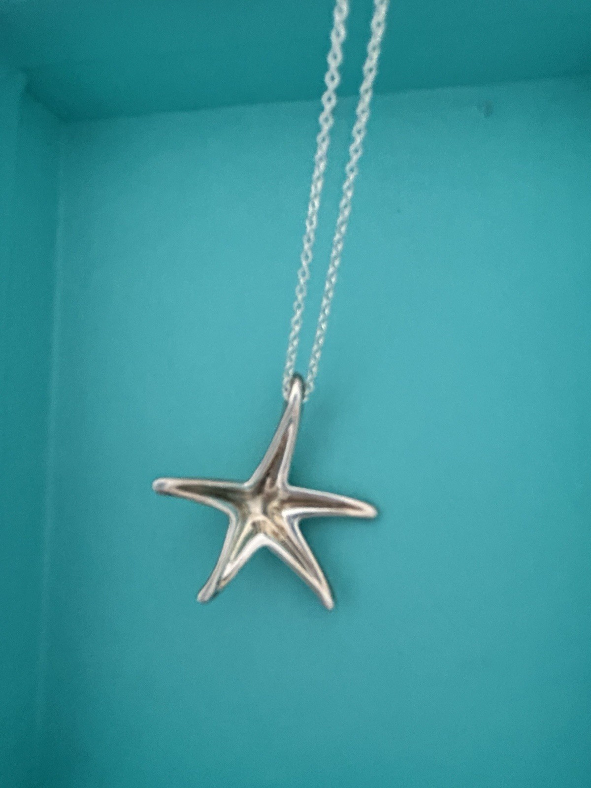 Tiffany & Co. Sterling Silver Starfish Necklace