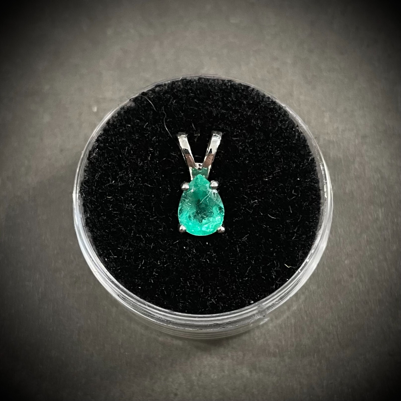 May Birthstone ~ 0.61 ct. Natural Colombian Emerald Silver Pendent *$600* Value