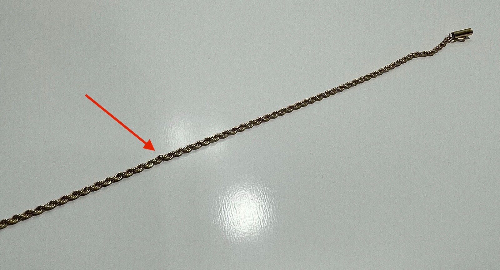14K Solid Yellow Gold Diamond Cut 2.20mm Rope Chain Necklace Unisex 32 In.