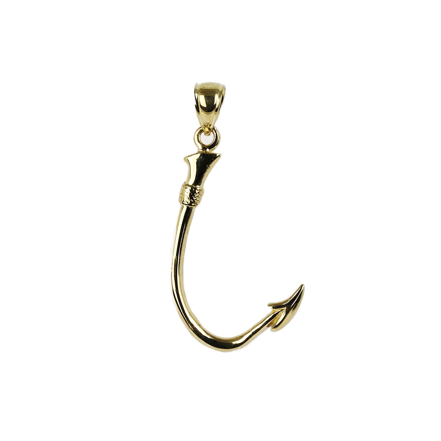 Women’s 14k Yellow Gold Fish Hook Pendant