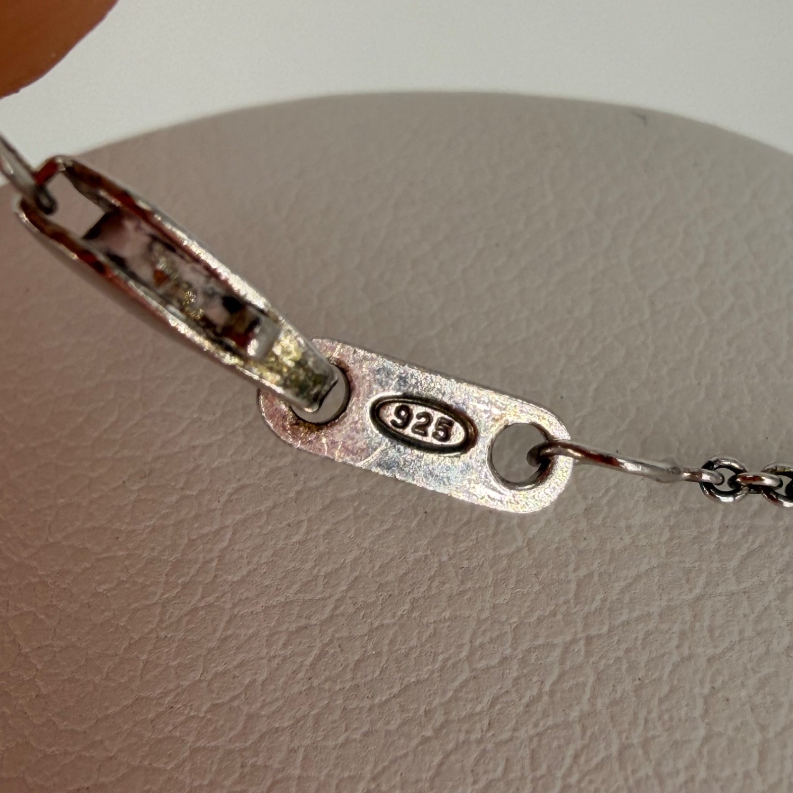 925 Sterling Silver Black & White Diamond Infinity Pendant Necklace 18″ TW 3.7g
