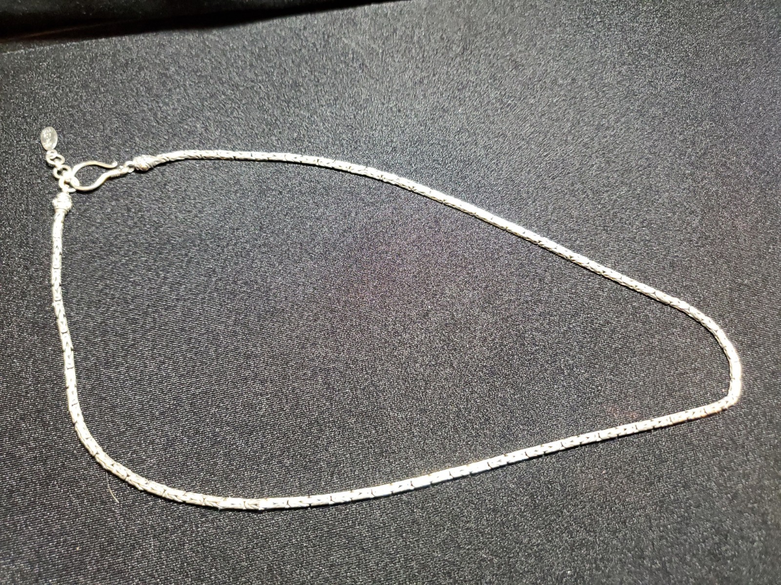 Byzantine Necklace .925 Sterling Silver + 18K Gold Accents – 18″ Length x 2.5mm