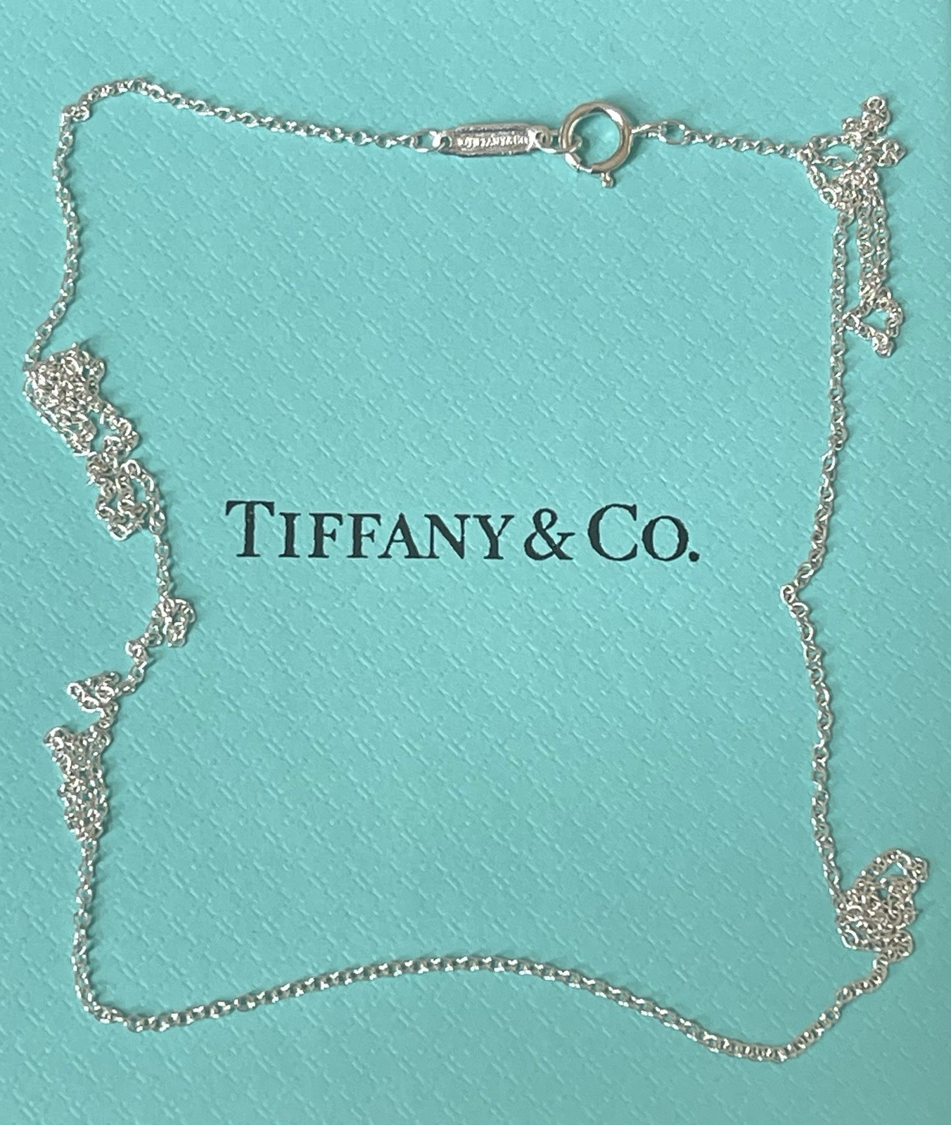 Tiffany & Co. 21” Sterling Silver .925 Round Link Chain Necklace 1.2 Grams