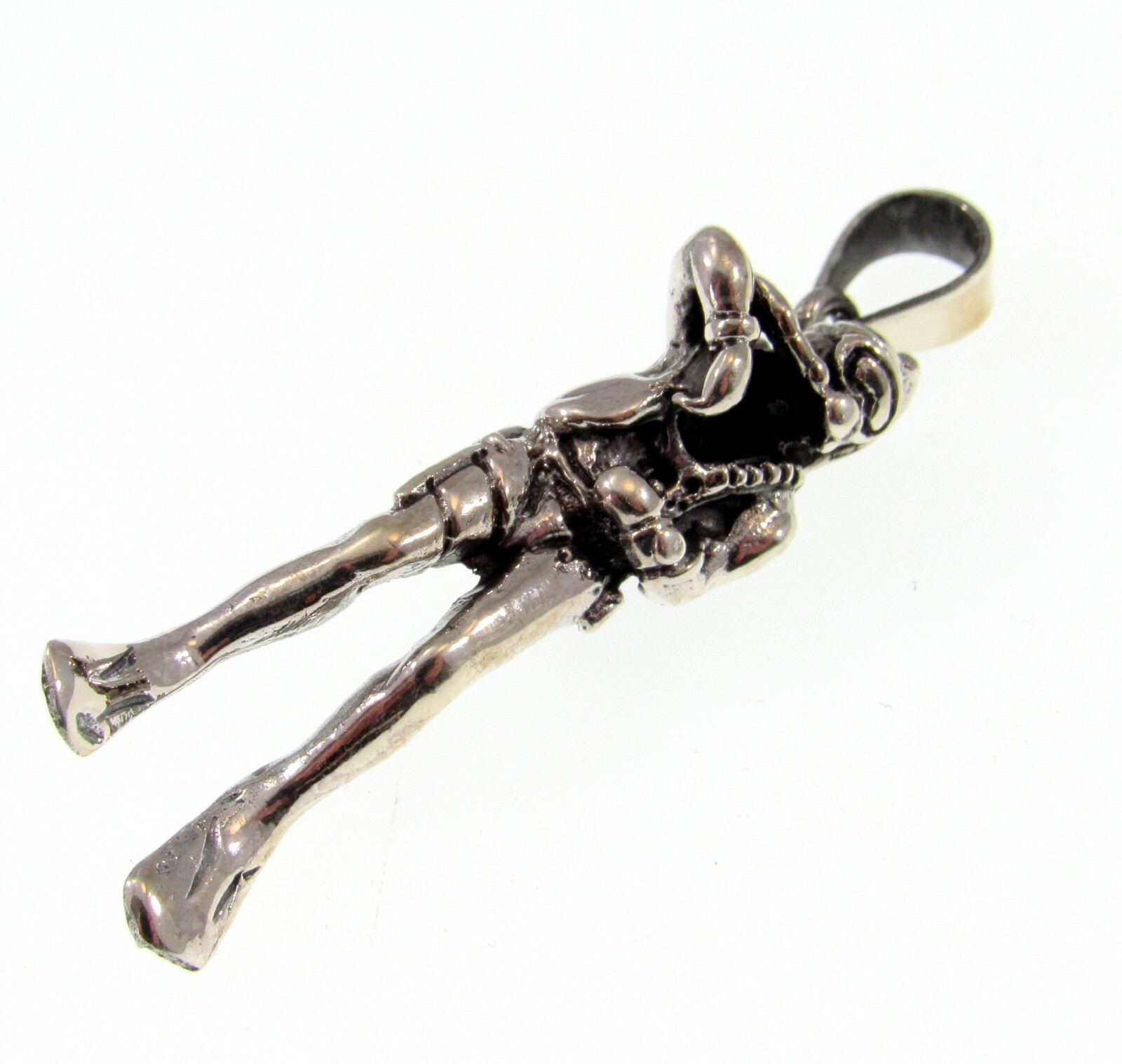Solid 925 Sterling Silver Scuba Diver Pendant – Gift for Aquanauts, Sea Jewelry