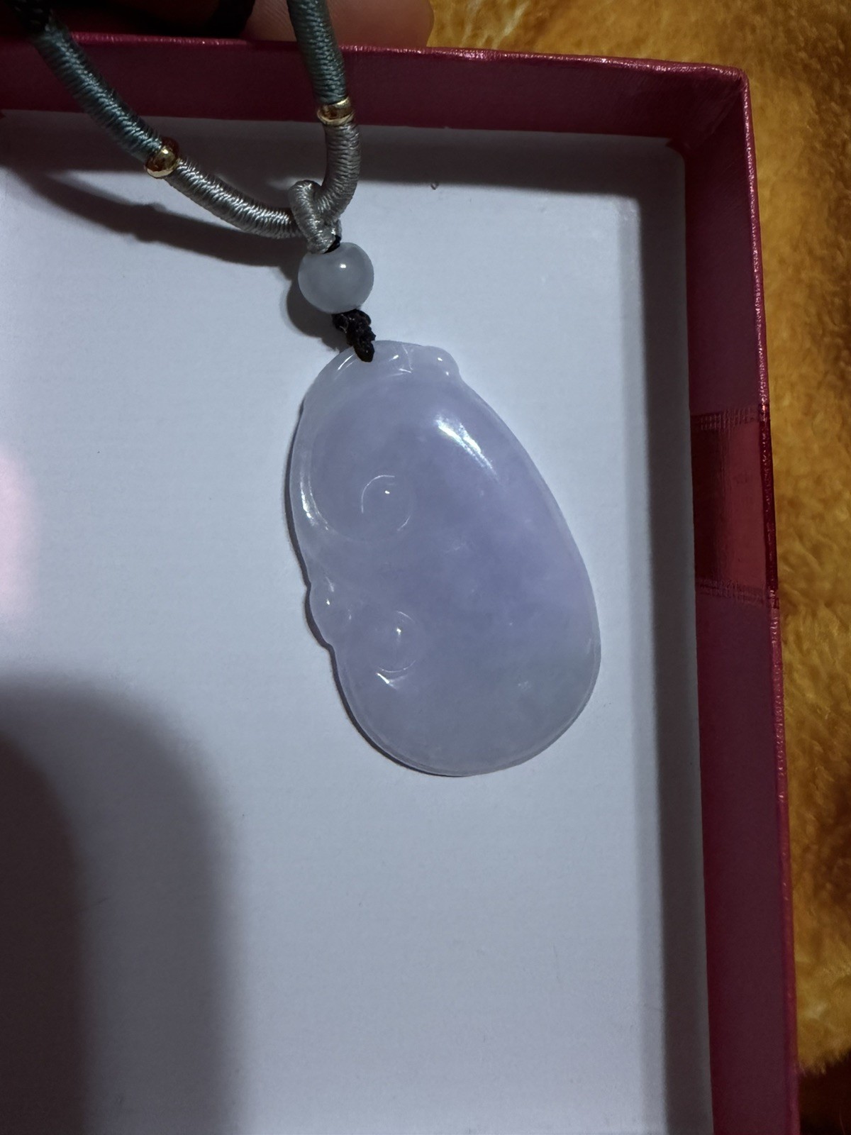 Untreated Burma Myanmar Grade A Jadeite LAVENDER Carved Ruyi纯天然翡翠A货水潤通透紫羅蘭如意 种水