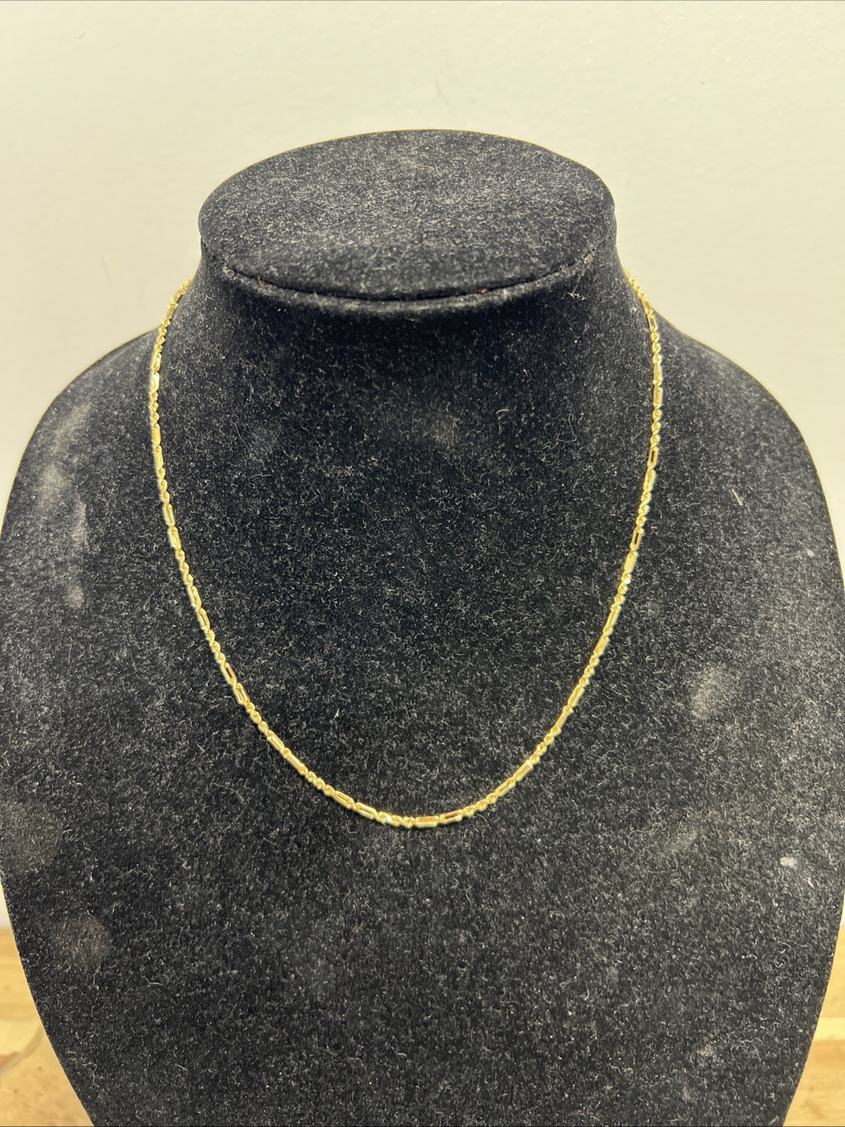 Solid 14k Gold Rope Chain Necklace 18 Inch About 4.6 Grams Amazing Shape! G1