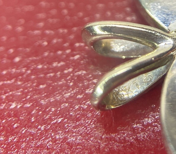 Large 14k White Gold Diamond Solitaire Love Wedding Anniversary 2G Charm Pendant