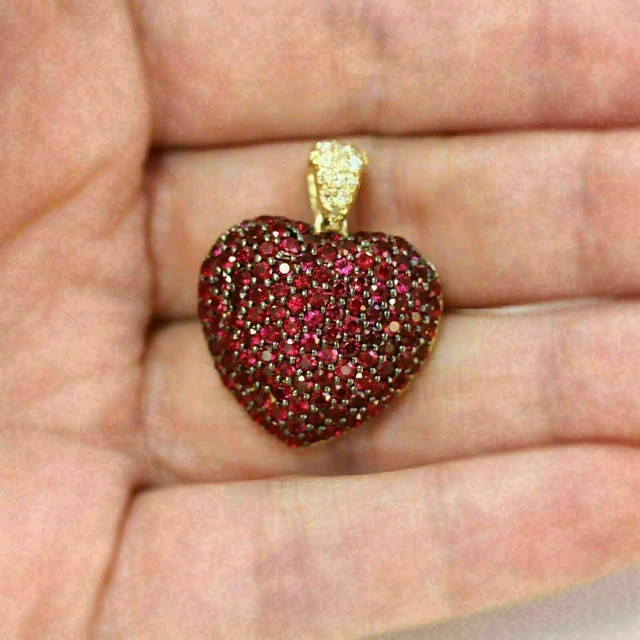 Art Deco Lab Created Diamond Love & Purpose Gift Pendent 14K Yellow Gold Plated