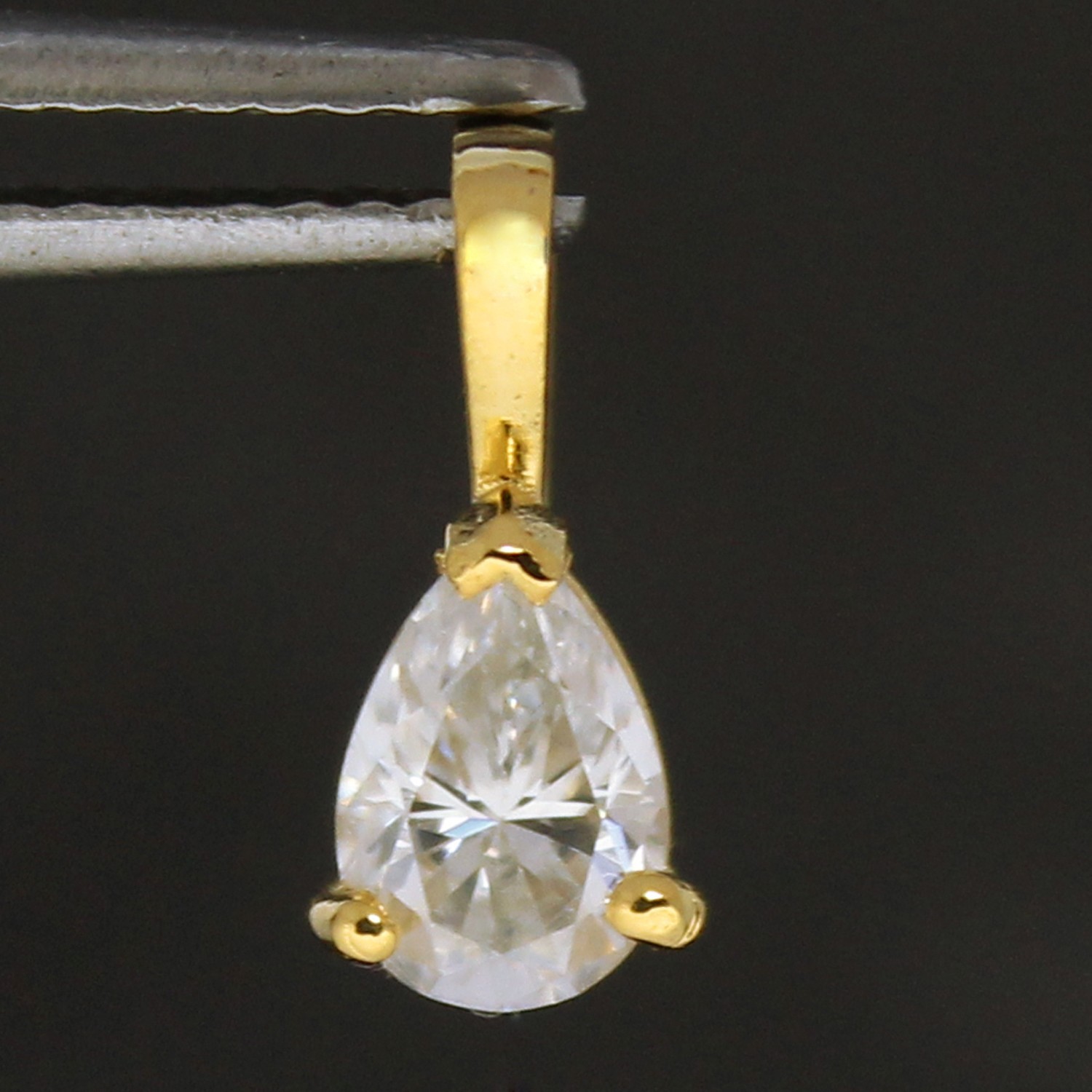 Certified VVS1 Lab Grown Diamond Women Infinity Promise Pendant 14K Gold Over
