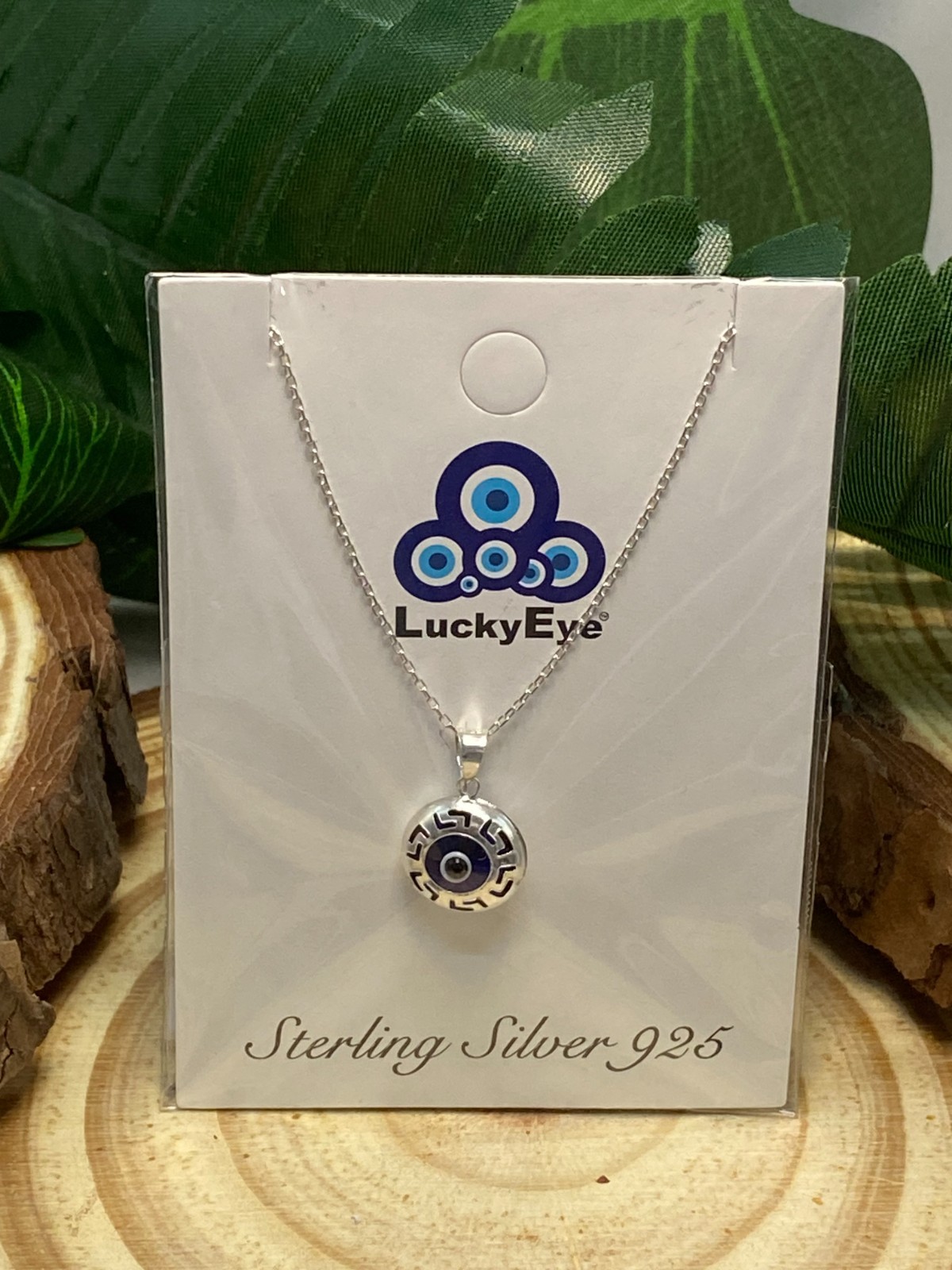 Evil eye Sterling Silver Pendant Necklaces #9516