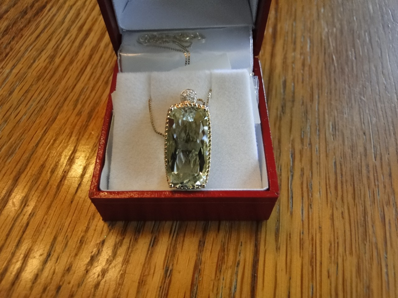 NIB STUNNING NECKLACE W/ 15.00CTW GENUINE AMETHYST & CLEAN DIAMONDS IN 14K GOLD