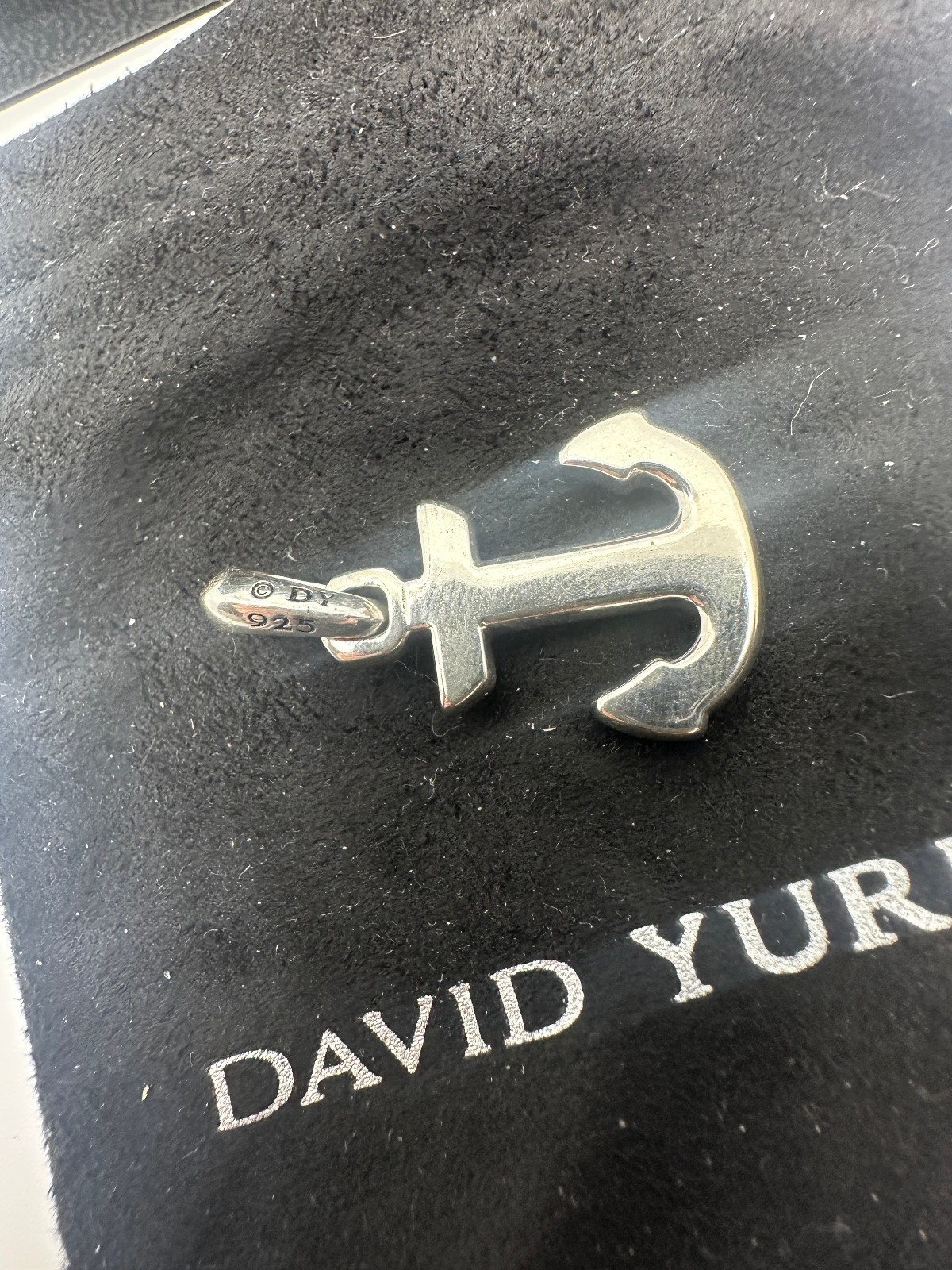 Silver David Yurman Sterling Silver Maritime Anchor Pendant Amulet