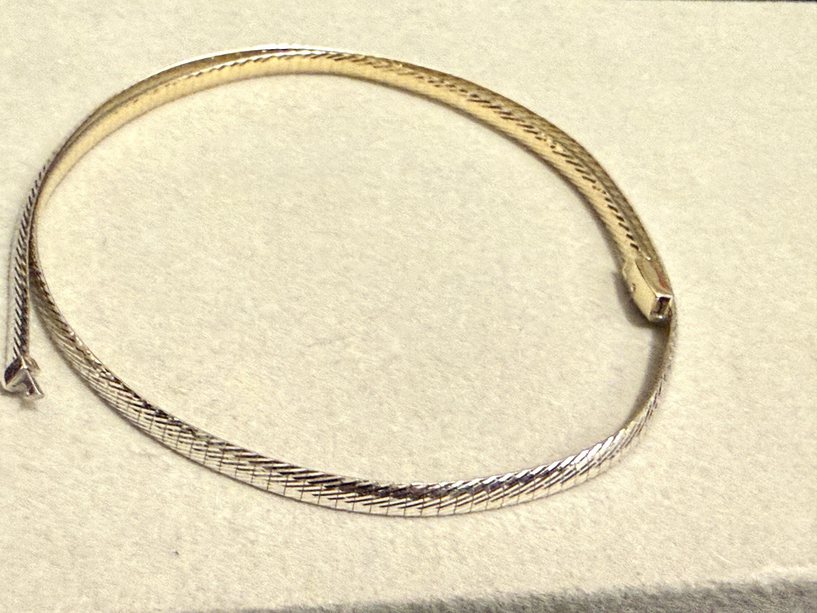Vintage Omega Reversible 14 K Yellow/White Gold Necklace 18 In Approximately 18G