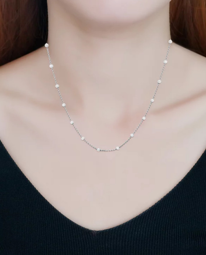 Giani Bernini Beaded Station Chain Necklace in 18k Gold-Plated Silver, or 18k