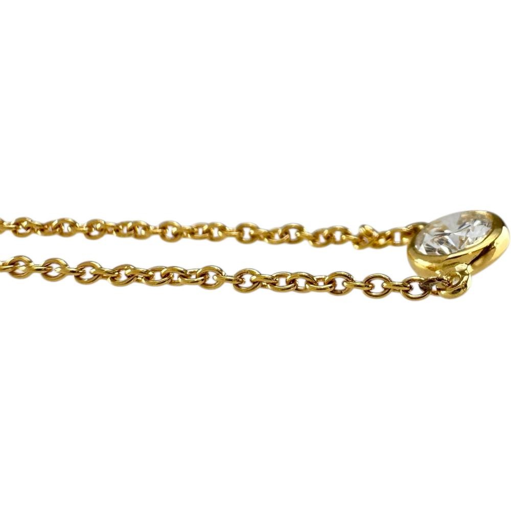 TIFFANY&Co. By the yard diamond Estimated 0.17ct Necklace K18YG yellow gold…