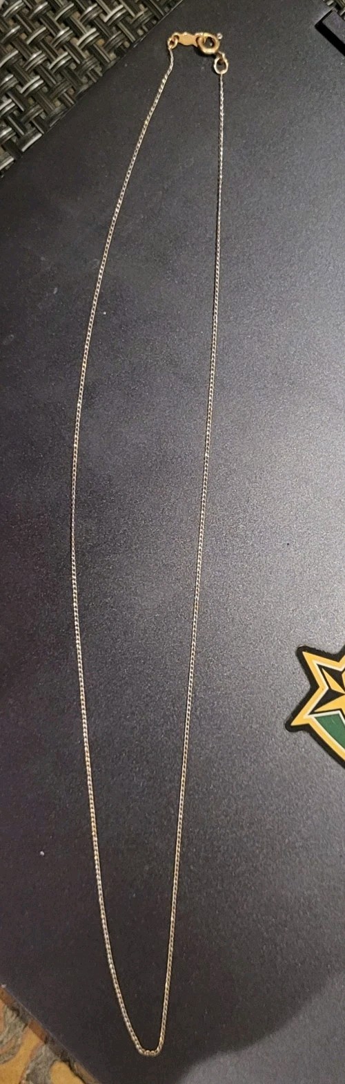 PRICE REDUCED, 14k gold necklace chain 17 Inches FREE SHIPPING