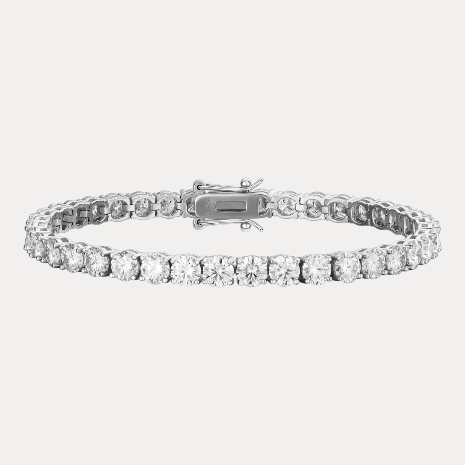 5mm Tennis Bracelet – Moissanite Or CZ – 925 Silver or 14k Gold/Rose Vermeil
