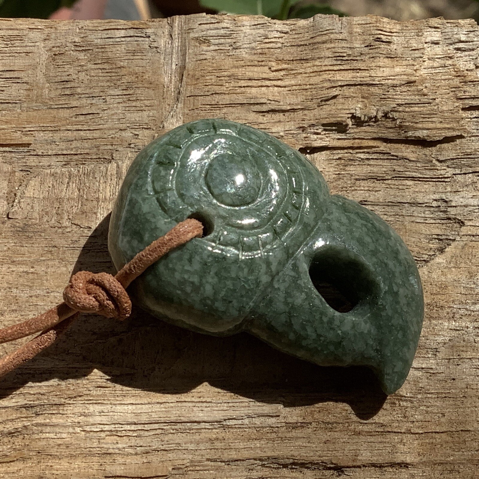 Guatemalan Jade Macaw Pendant Green Jadeite Jade Necklace Guatemala Bird #13
