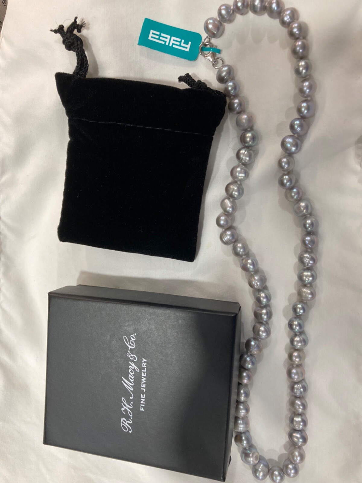 Pearl Necklace – cultured opaque – 17” REDUCED!