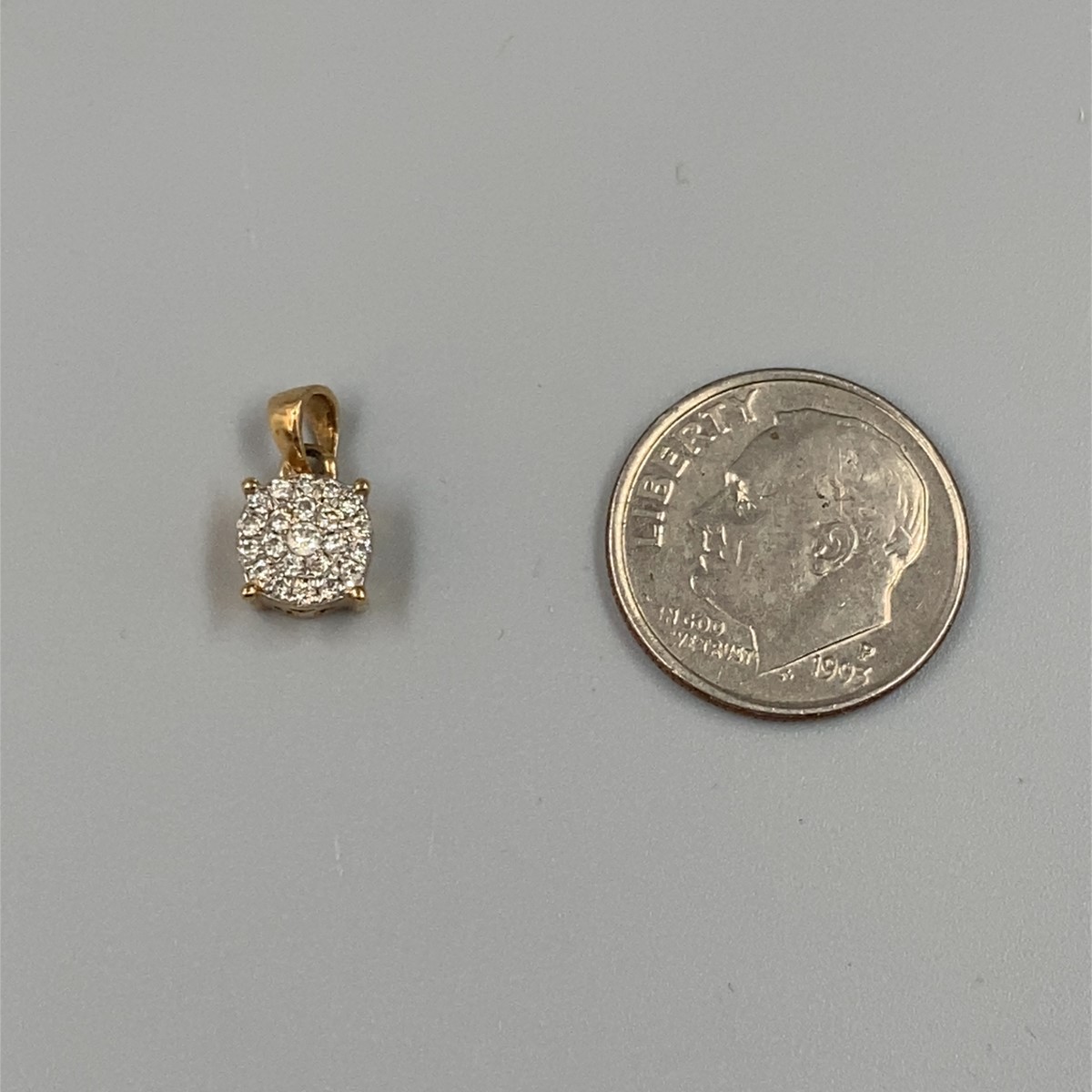 24 Diamonds .48 Carat T.W. 10K Yellow Gold 0.8g (MI1063063)