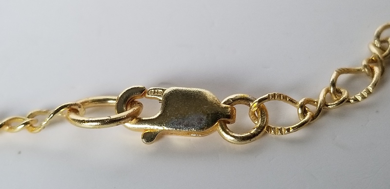 Natural Blue Gemstone, Gold over 925 Sterling Silver Station Necklace 36 In