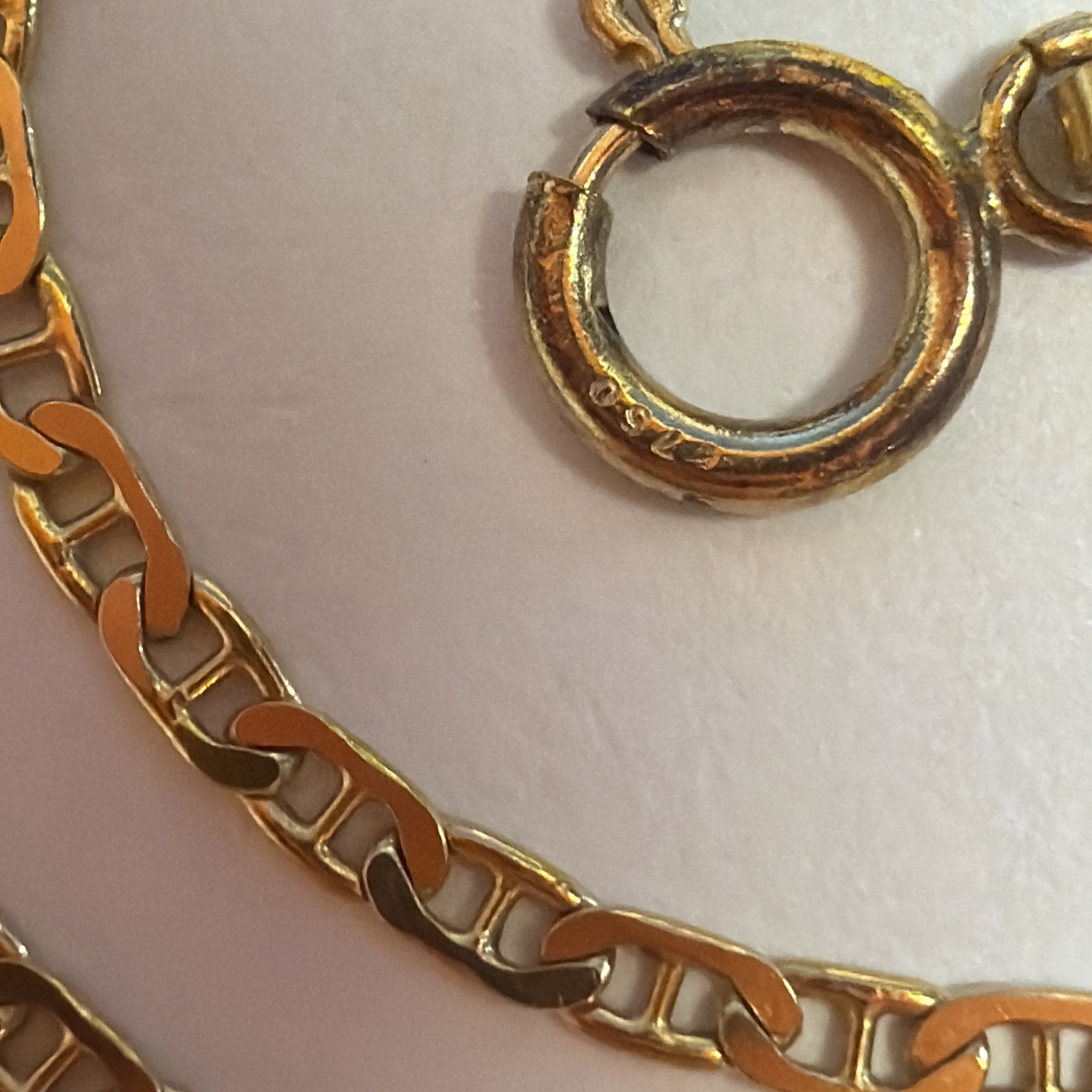 18k MILOR ITALY 2mm Mariner Link Chain 20”
