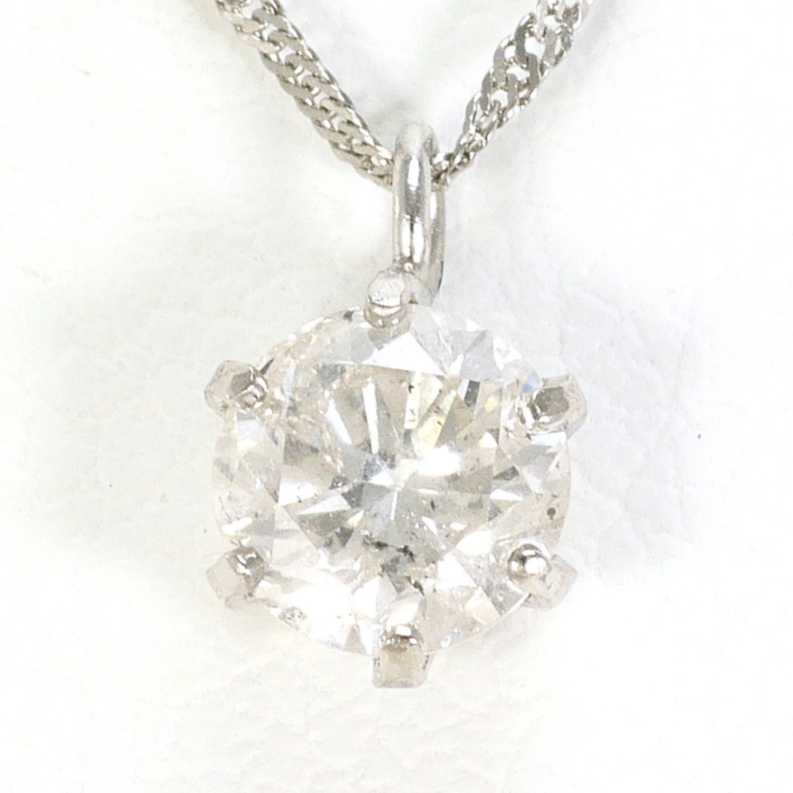 PT999 Platinum / PT850 Necklace with 0.4ct Diamond, Total Weight 0… GZl1i6jp