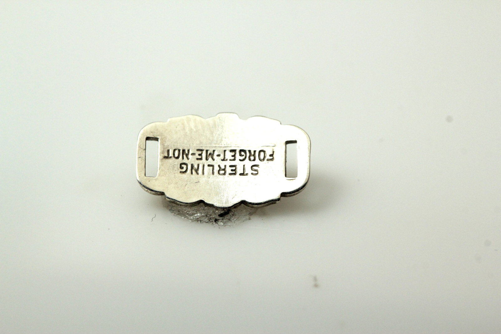 Vintage 925 Sterling Silver “For Get Me Not” Bracelet Link 1.2 Grams (PEN5102)