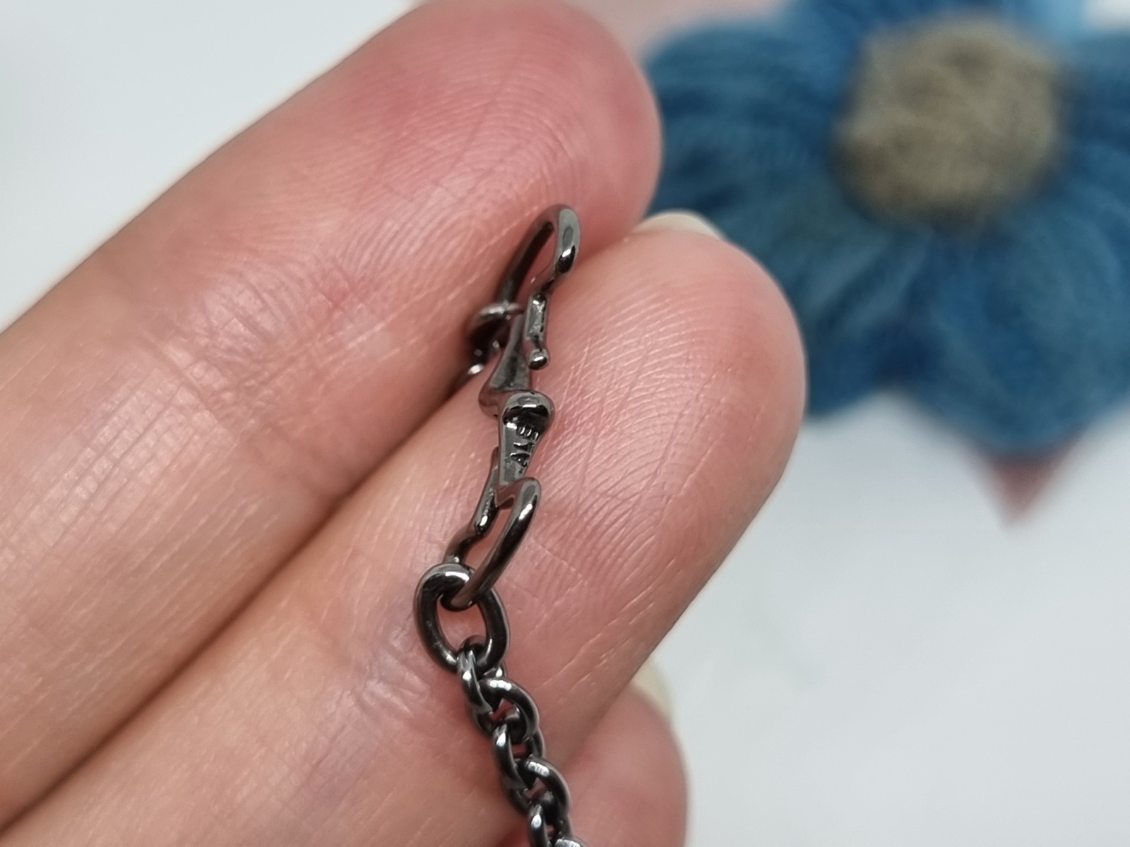 NEW Genuine Pandora Oxidised Silver Open Ends Cable Chain With S Hook 53cm BOXED