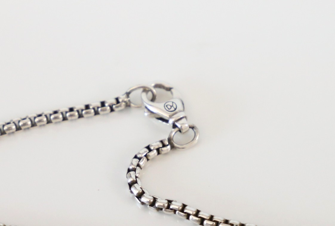 Men’s David Yurman Saint Michael Pendant Amulet with w/ 2.7mm Box Necklace