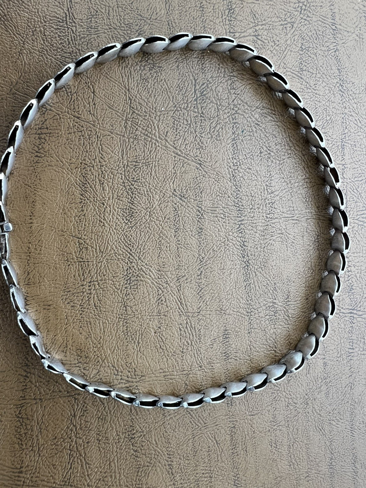 Reversible Hearts Sterling Silver Necklace Vintage 16” Unique
