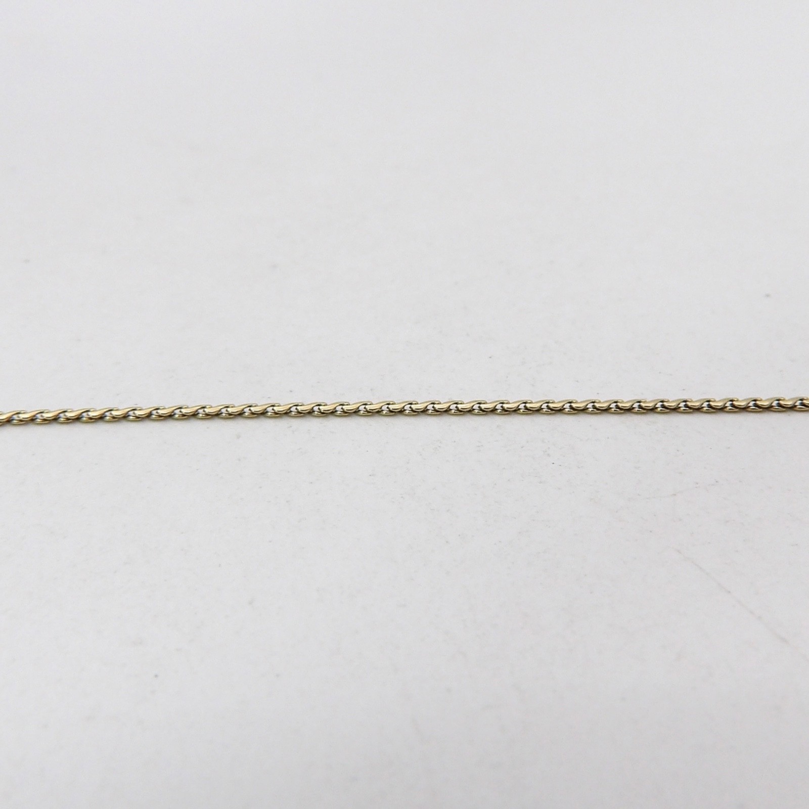 Solid 14k Gold Serpentine S Link Chain Necklace 19in Balestra Italy