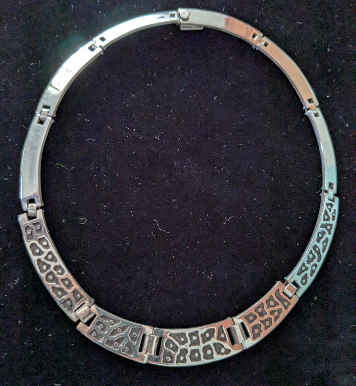 Vintage JAN D DESIGN TM-49 Signed 925 Sterling Silver Necklace-17″, Taxco Mexico